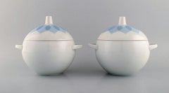 Bjørn Wiinblad for Rosenthal. Two Lotus Porcelain Lidded Tureens