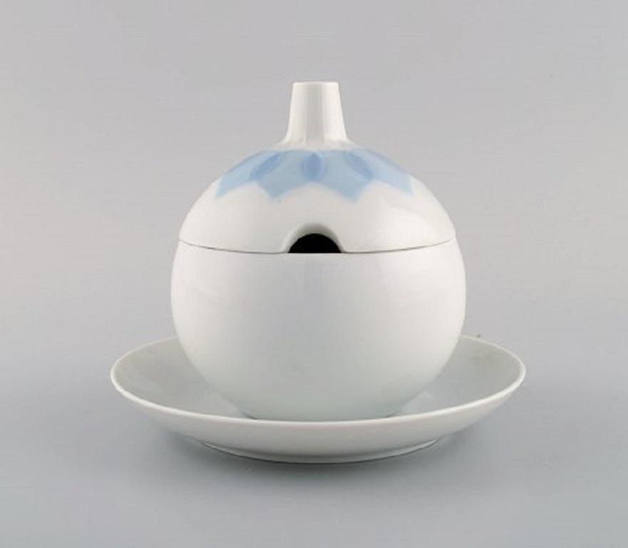 Modern Bjørn Wiinblad for Rosenthal, Two Lotus Sauce Boats in Porcelain For Sale