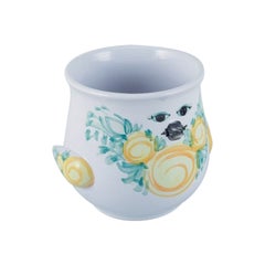 Bjørn Wiinblad for The Blue House. Ceramic plant pot holder shaped like a bird.