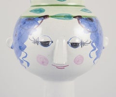 Bjørn Wiinblad for The Blue House. Flower pot in polychrome glazed ceramic.