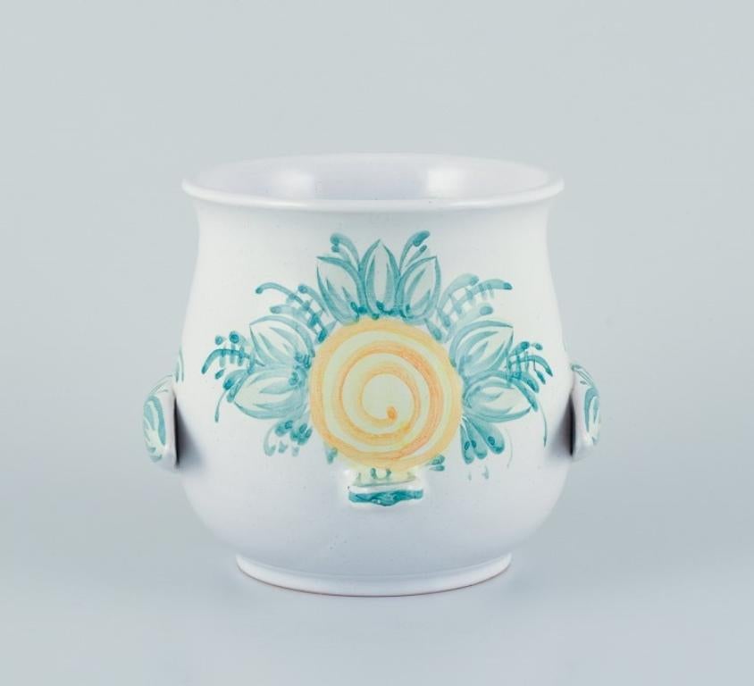 Late 20th Century Bjørn Wiinblad for The Blue House. Unique ceramic plant pot holder For Sale