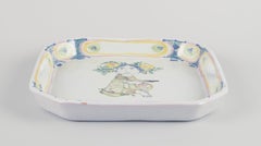 Bjørn Wiinblad for The Blue House. Unique octagonal ceramic bowl/wall plaque.