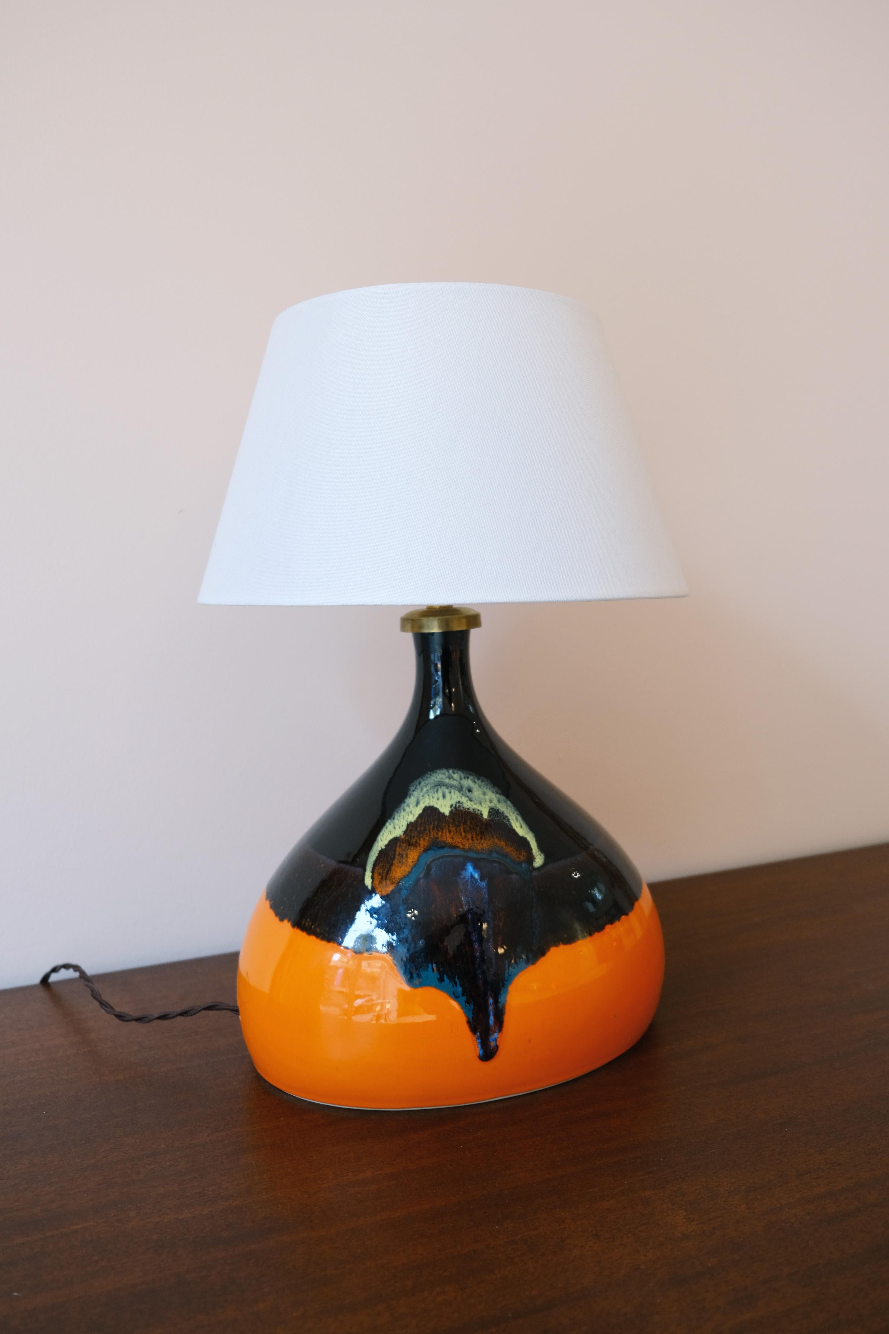 Other Bjørn Wiinblad glazed Ceramic Table Lamp, manufactured by Rosenthal For Sale