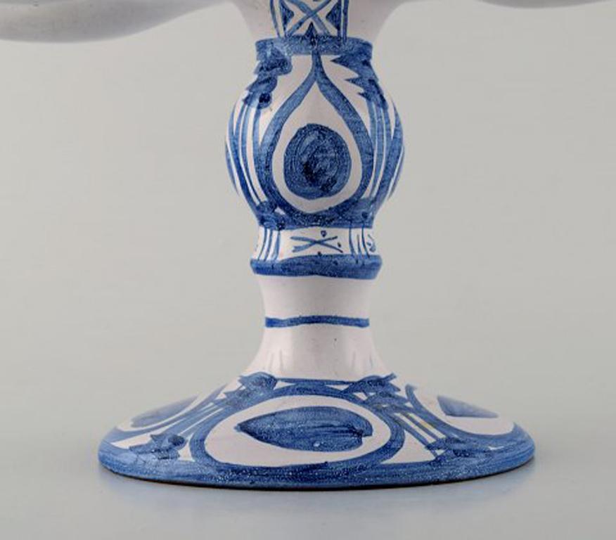 Bjørn Wiinblad Large Ceramic Figure from the Blue House, Candlestick In Excellent Condition In København, Copenhagen