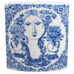 Bjørn Wiinblad Porcelain Pillow Vase for Rosenthal Studio Line, Germany, c.1980