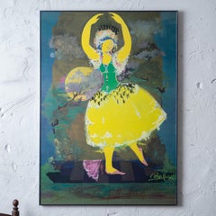 Bjørn Wiinblad Royal Danish Ballet Poster, Signed, 1988