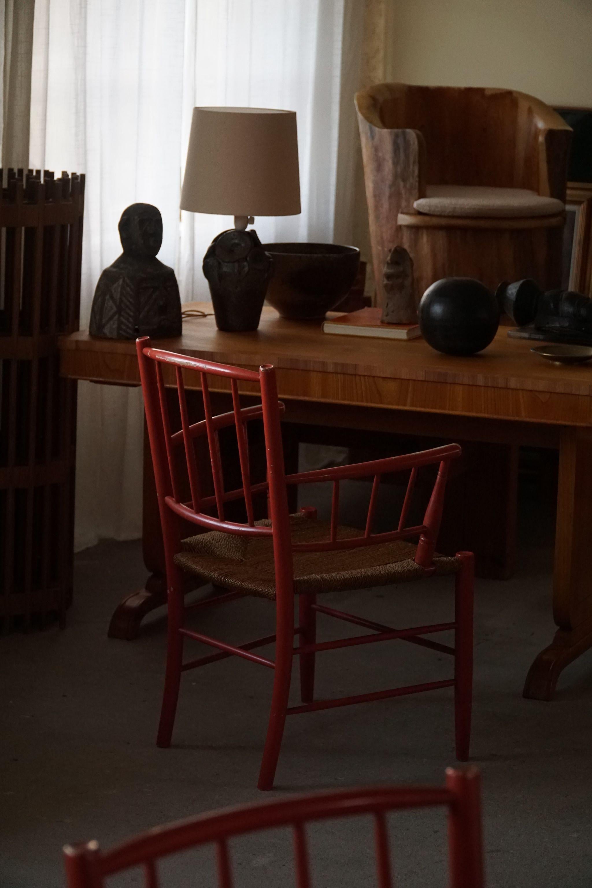 Bjørn Wiinblad, Set of 4 Chairs, Nässjö Stolefabrik, Mid Century Modern, 1950s For Sale 10