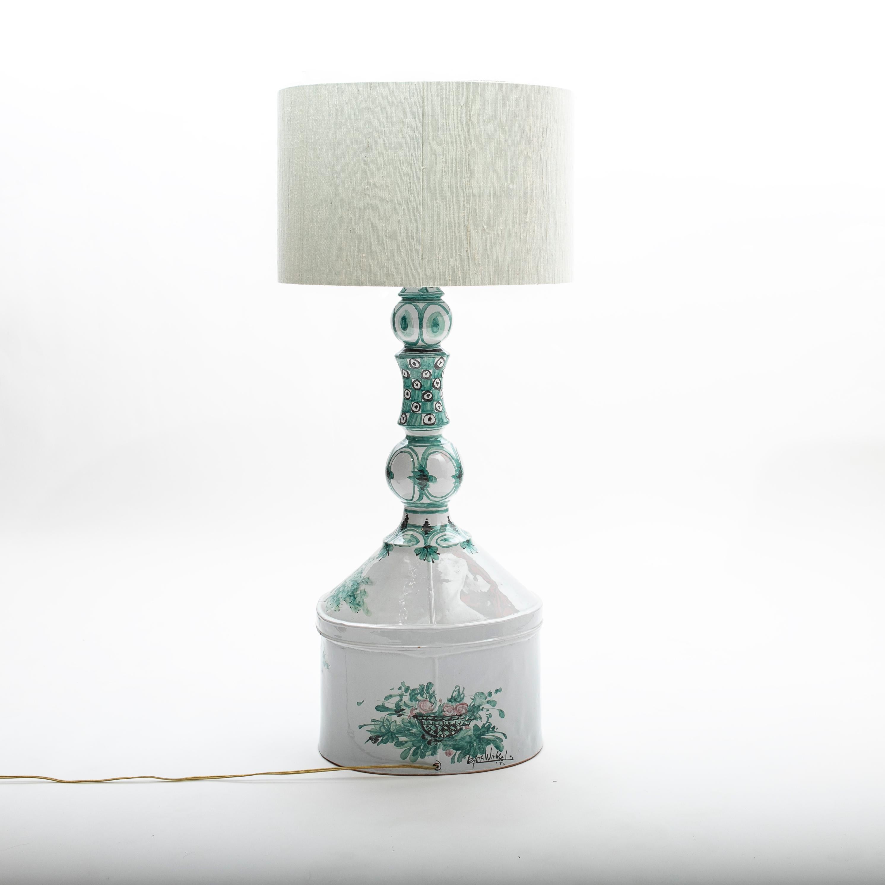 Glazed Bjørn Wiinblad Table Lamp 
