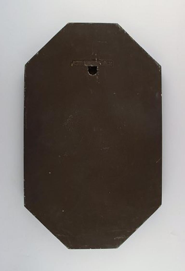 Bjørn Wiinblad, the Blue House, Very Rare Large Wall Plaque, 1973 1