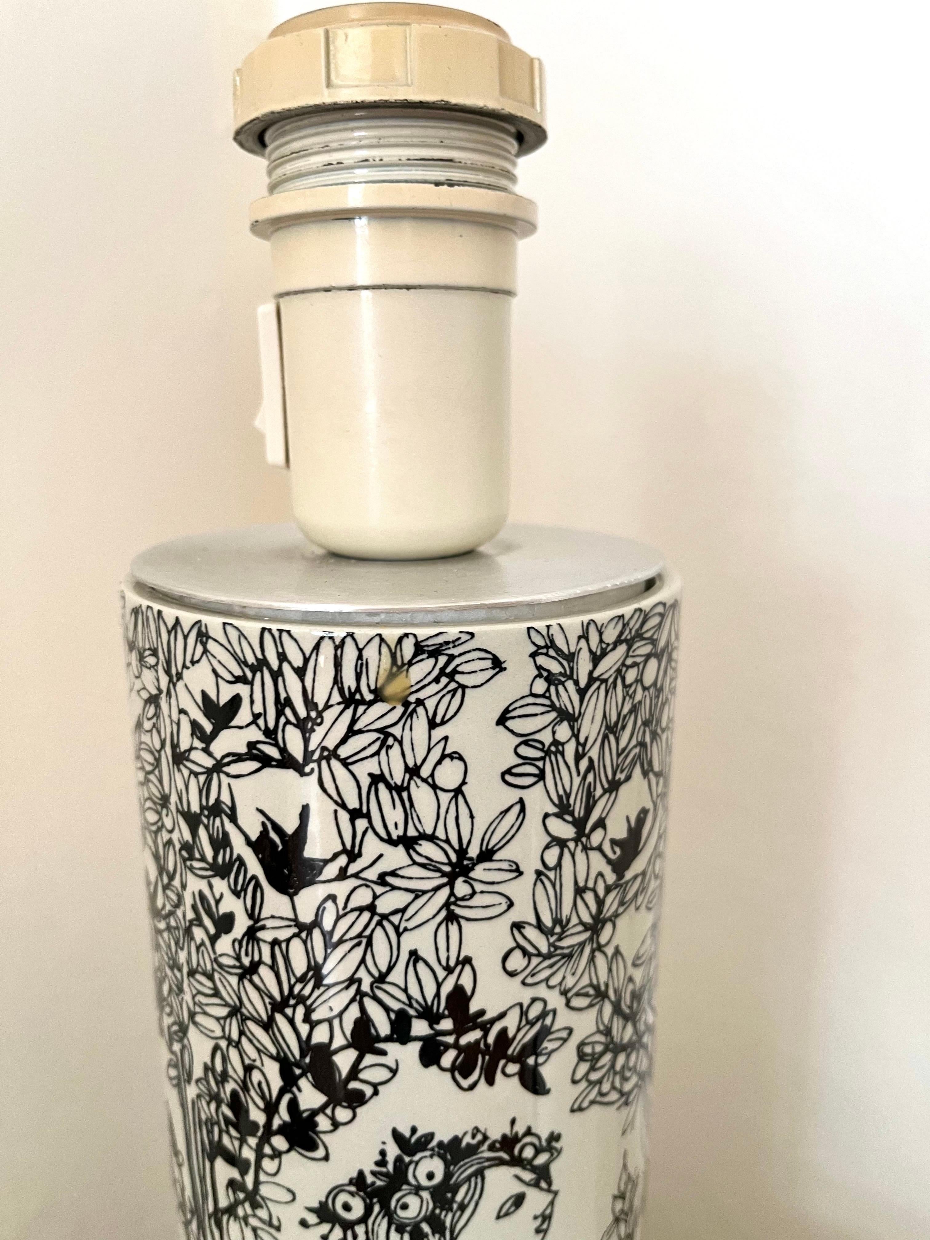 Bjørn Wiinblad ‘Three Graces’ Table Lamp for Nymølle, Denmark, 1960s/1970s For Sale 9