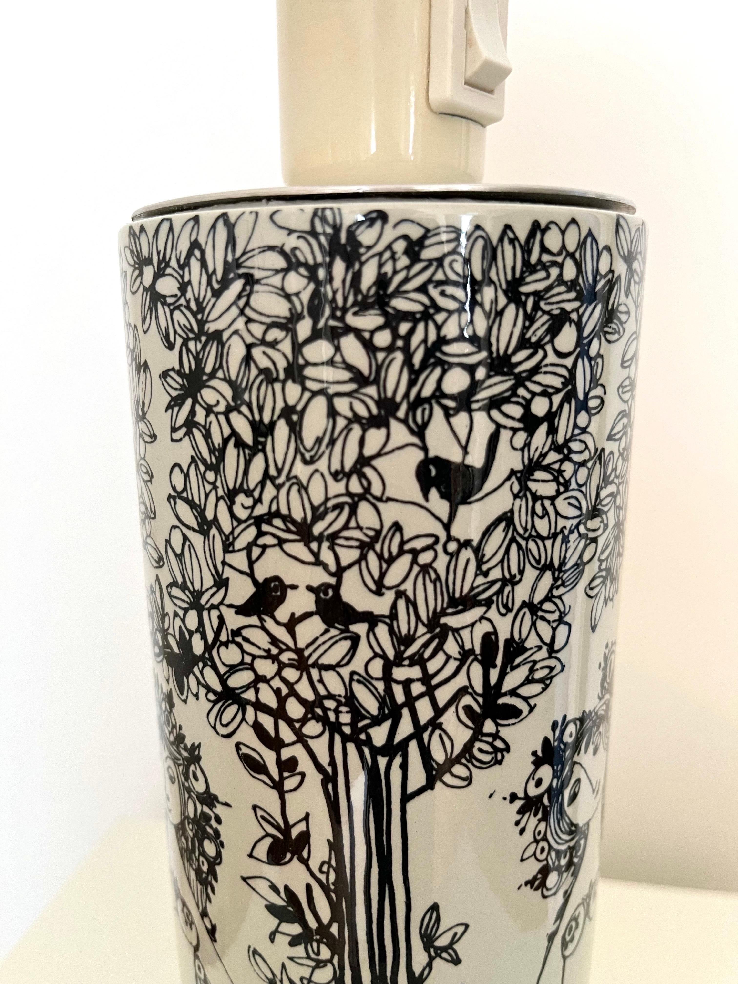 Bjørn Wiinblad ‘Three Graces’ Table Lamp for Nymølle, Denmark, 1960s/1970s For Sale 10
