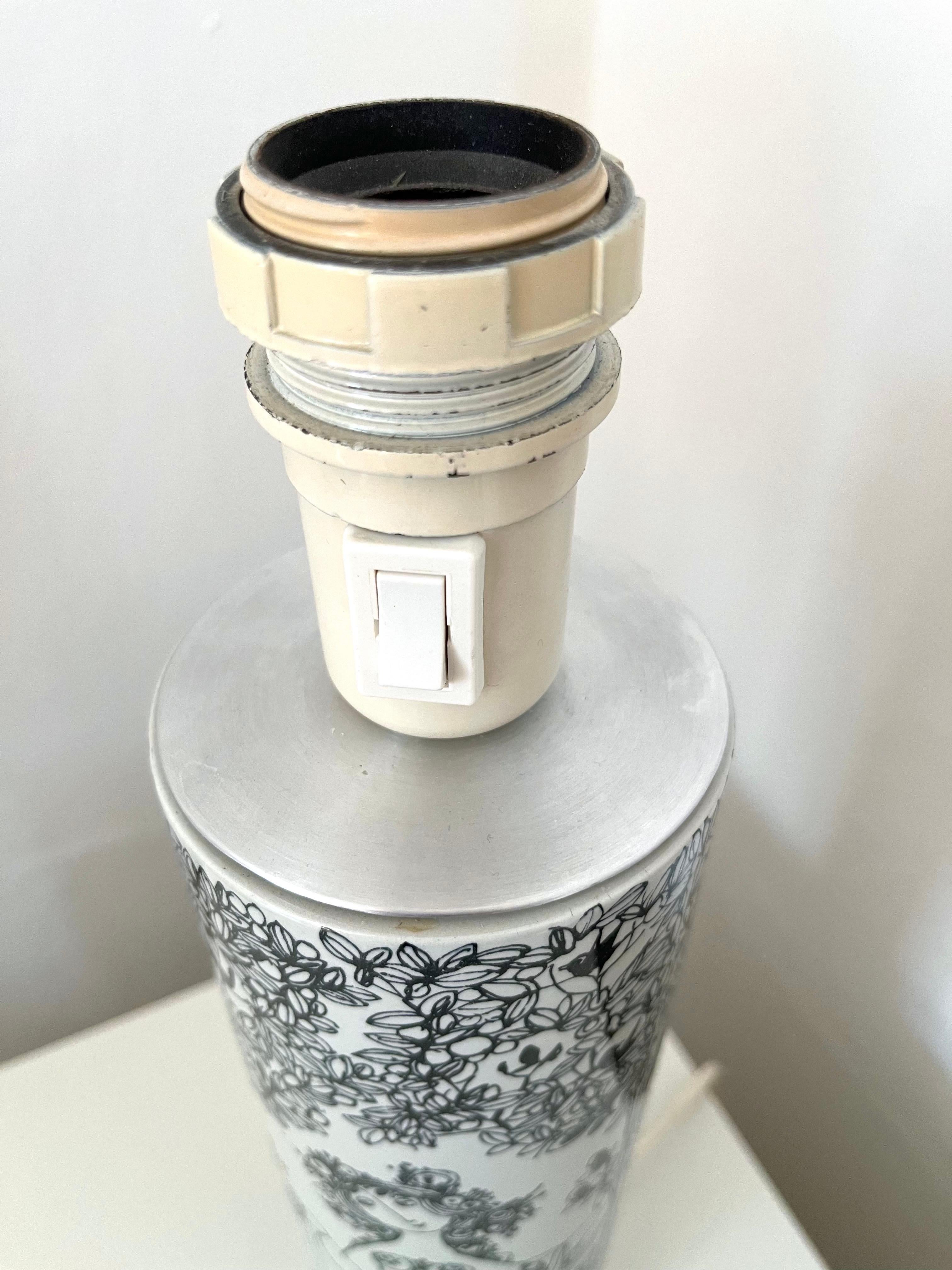 Bjørn Wiinblad ‘Three Graces’ Table Lamp for Nymølle, Denmark, 1960s/1970s For Sale 11