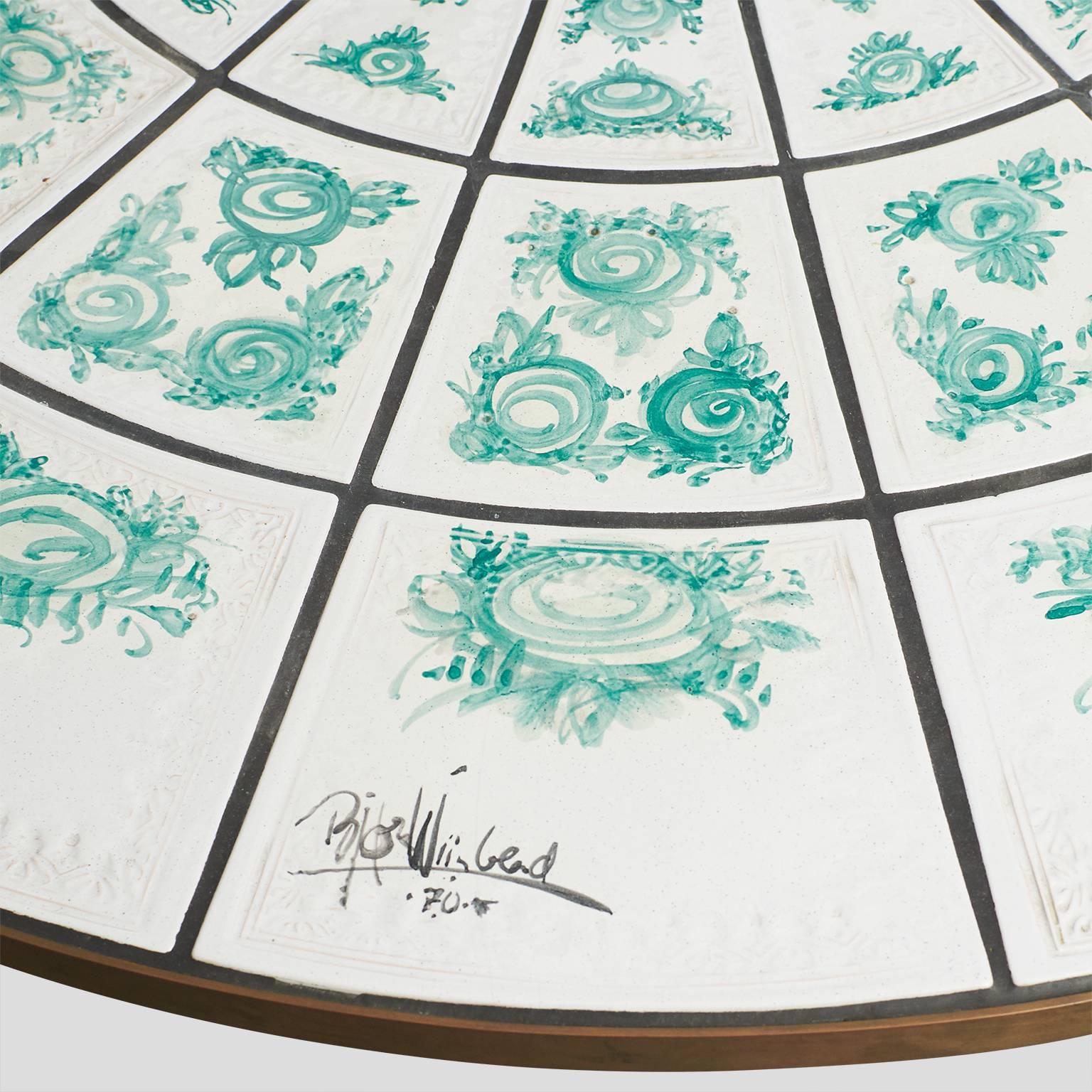 Mid-Century Modern Bjørn Wiinblad Tiled Coffee Table