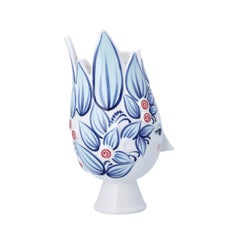 Bjørn Wiinblad 'Titania' Vase, Blue, 9.8 in H
