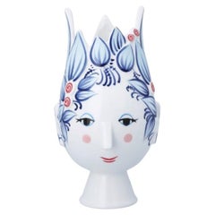 Bjørn Wiinblad 'Titania' Vase, Blue, 9.8 in H