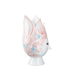 Bjørn Wiinblad Titania Vase, Hand-Painted Ceramic, Scandinavian Modern