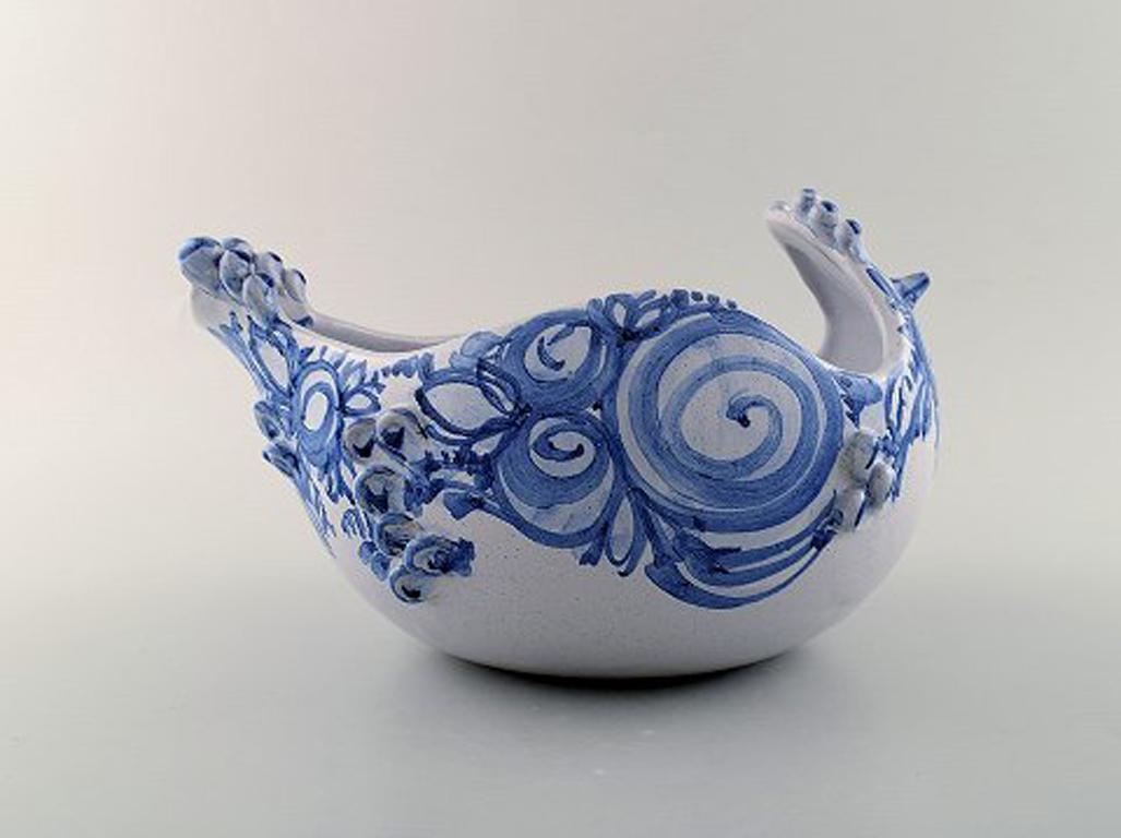 Danish Bjørn Wiinblad Unique Ceramic Bowl, Bird, Model S2