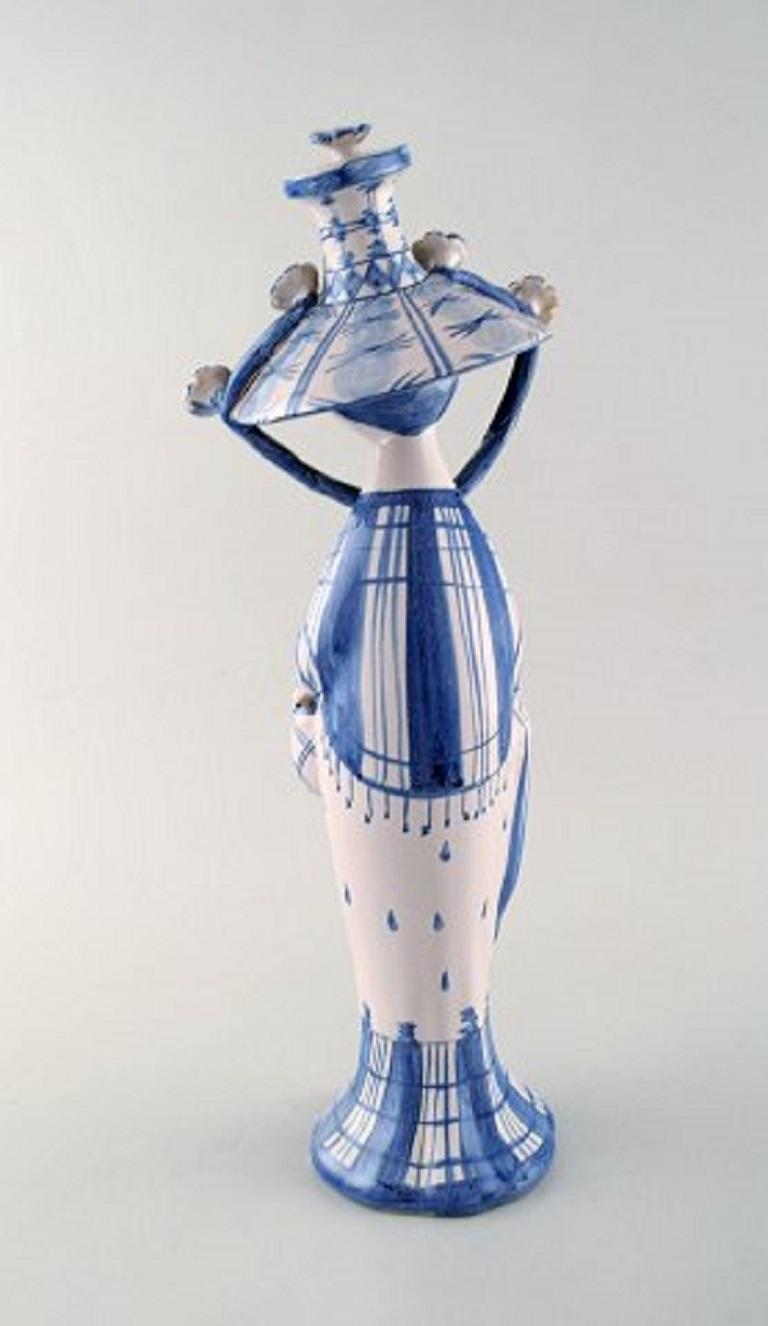 Late 20th Century Bjørn Wiinblad Unique Ceramic Figure, 