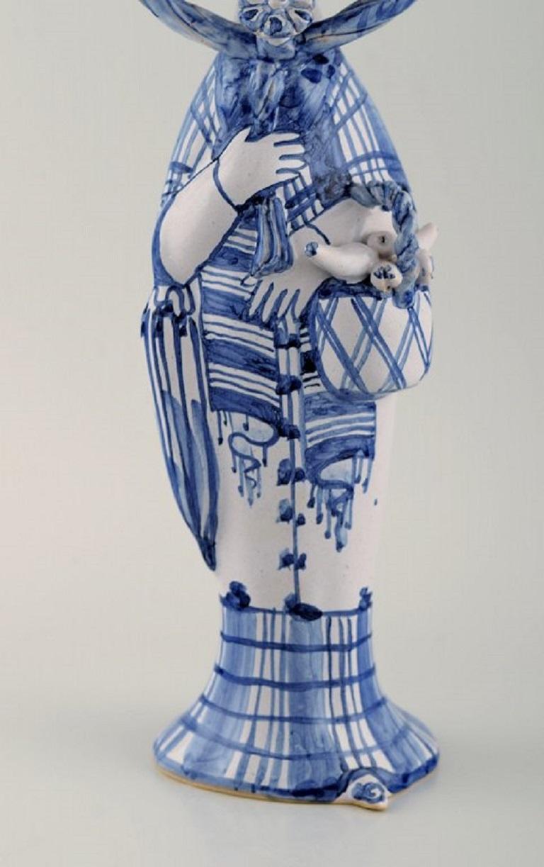 Scandinavian Modern Bjørn Wiinblad Unique Ceramic Figure, 