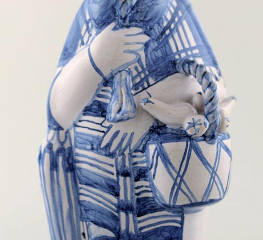 Contemporary Bjørn Wiinblad Unique Ceramic Figure 
