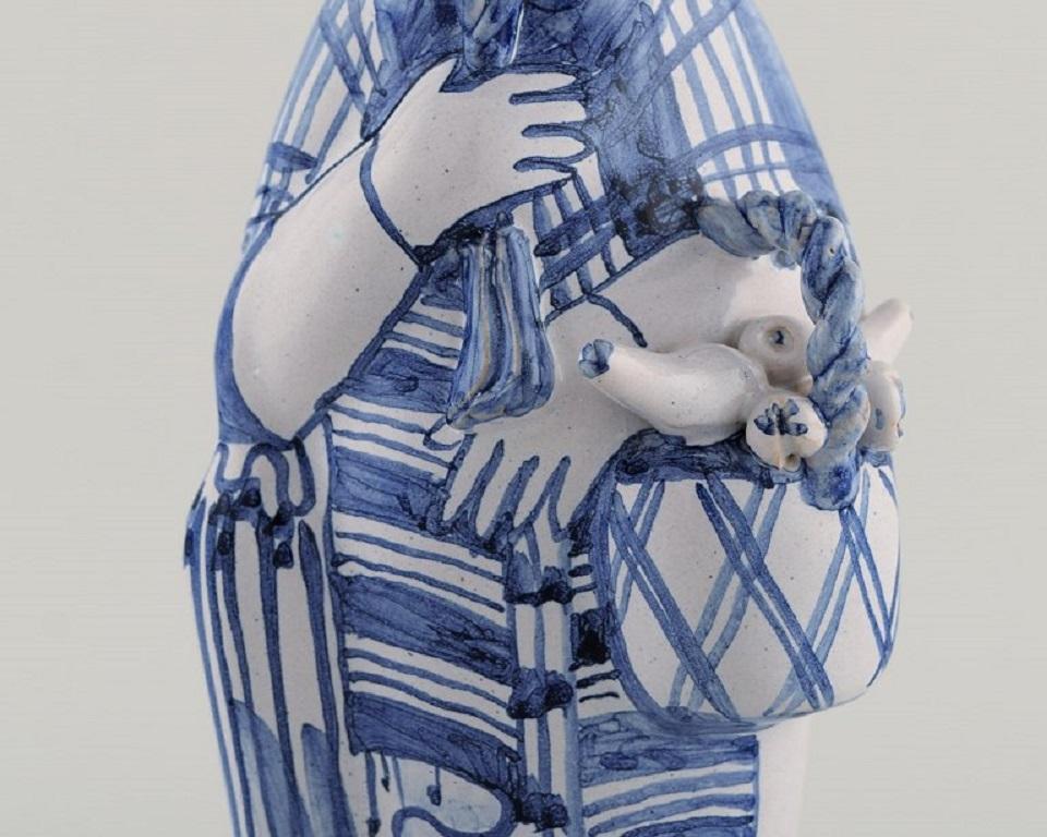 Contemporary Bjørn Wiinblad Unique Ceramic Figure, 