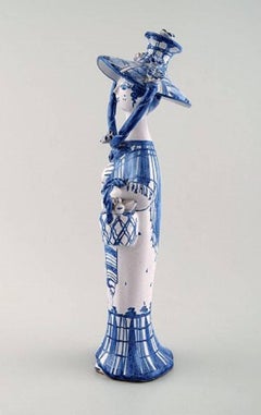 Bjørn Wiinblad Unique Ceramic Figure from the Blue House "Autumn"
