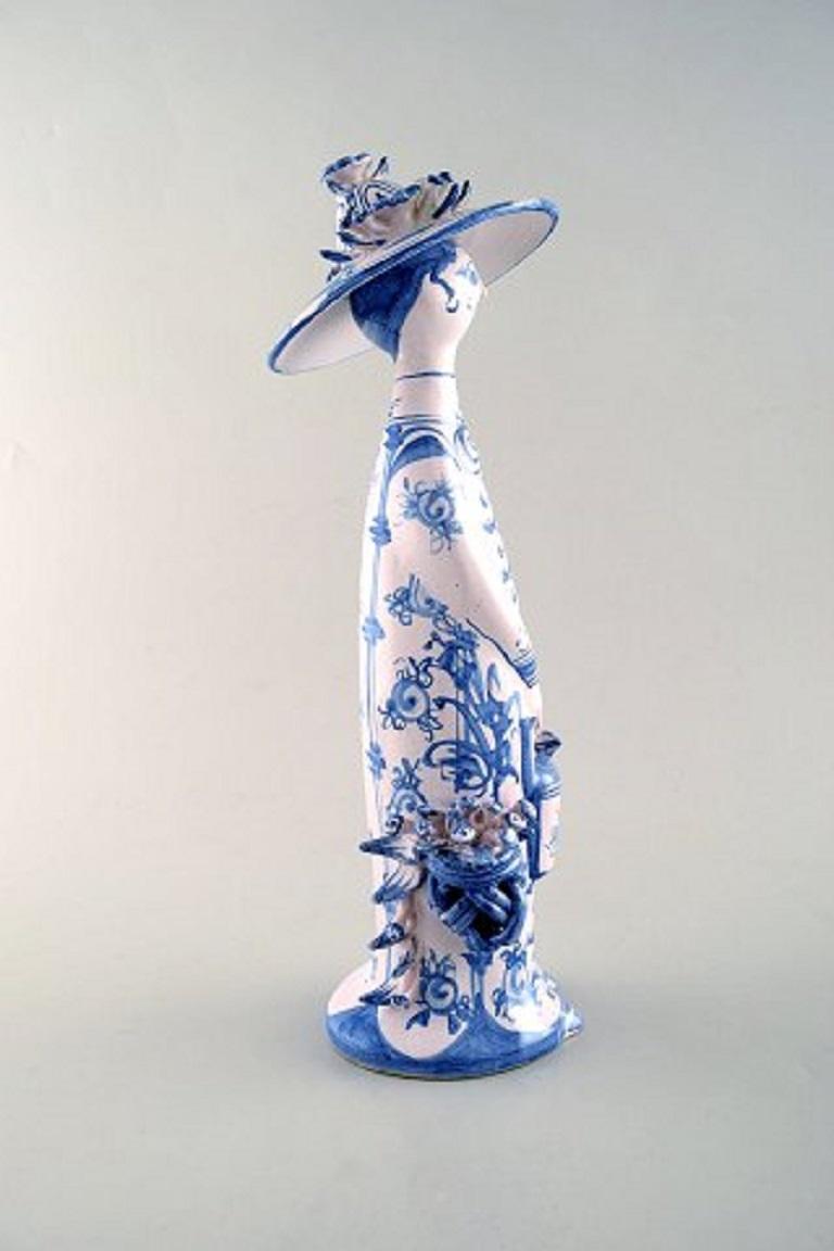 Hand-Painted Bjørn Wiinblad Unique Ceramic Figure, 
