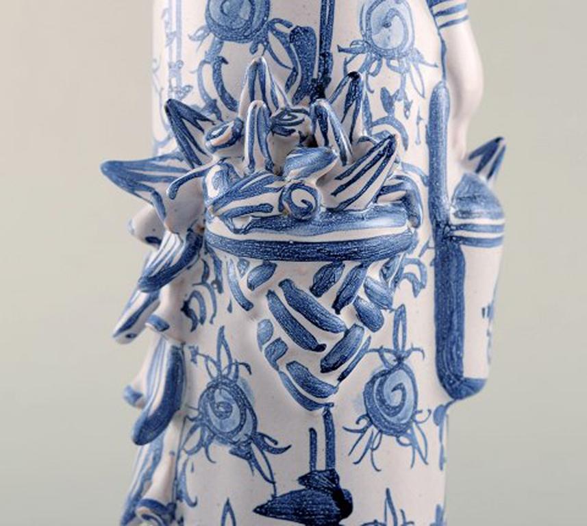 Scandinavian Modern Bjørn Wiinblad Unique Ceramic Figure, 