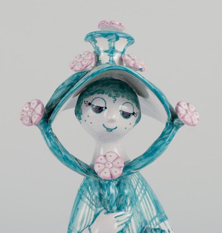 Danish Bjørn Wiinblad, unique ceramic figurine. 