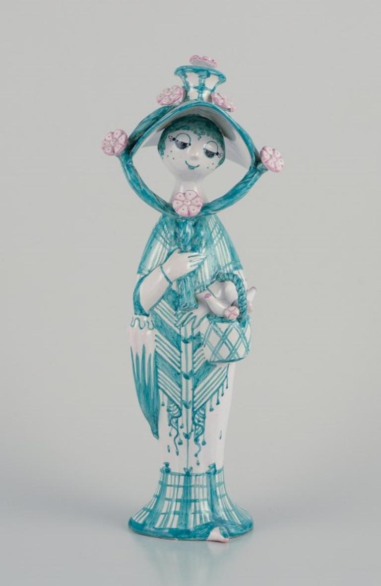 Bjørn Wiinblad, unique ceramic figurine. 