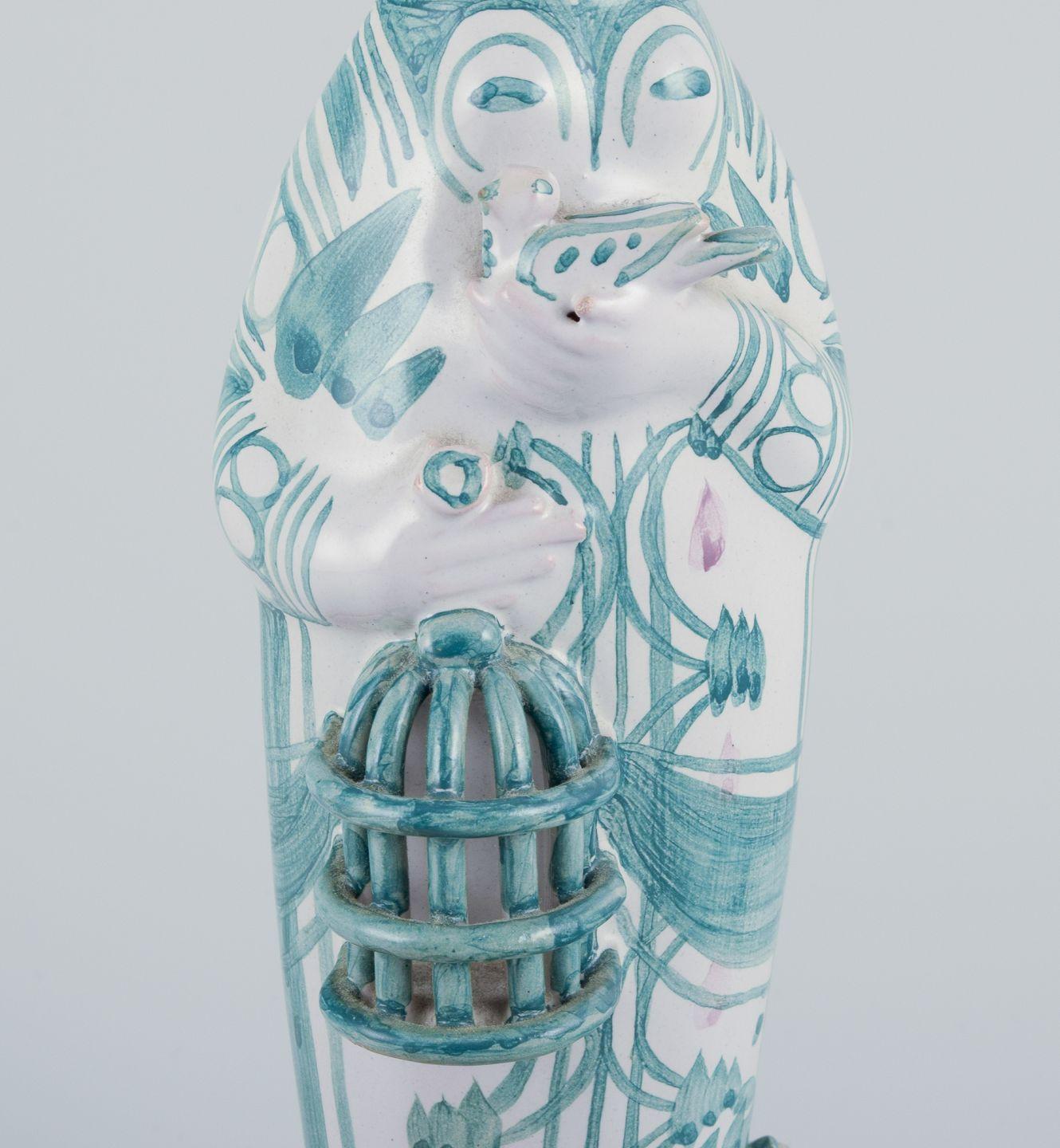 Bjørn Wiinblad, estatuilla única de cerámica. Primavera