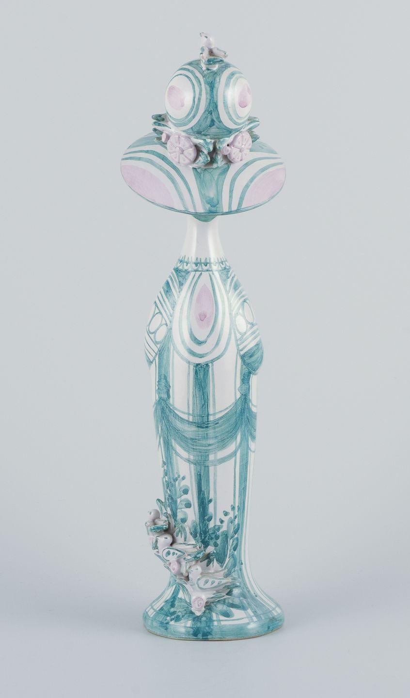 Bjørn Wiinblad, estatuilla única de cerámica. Primavera