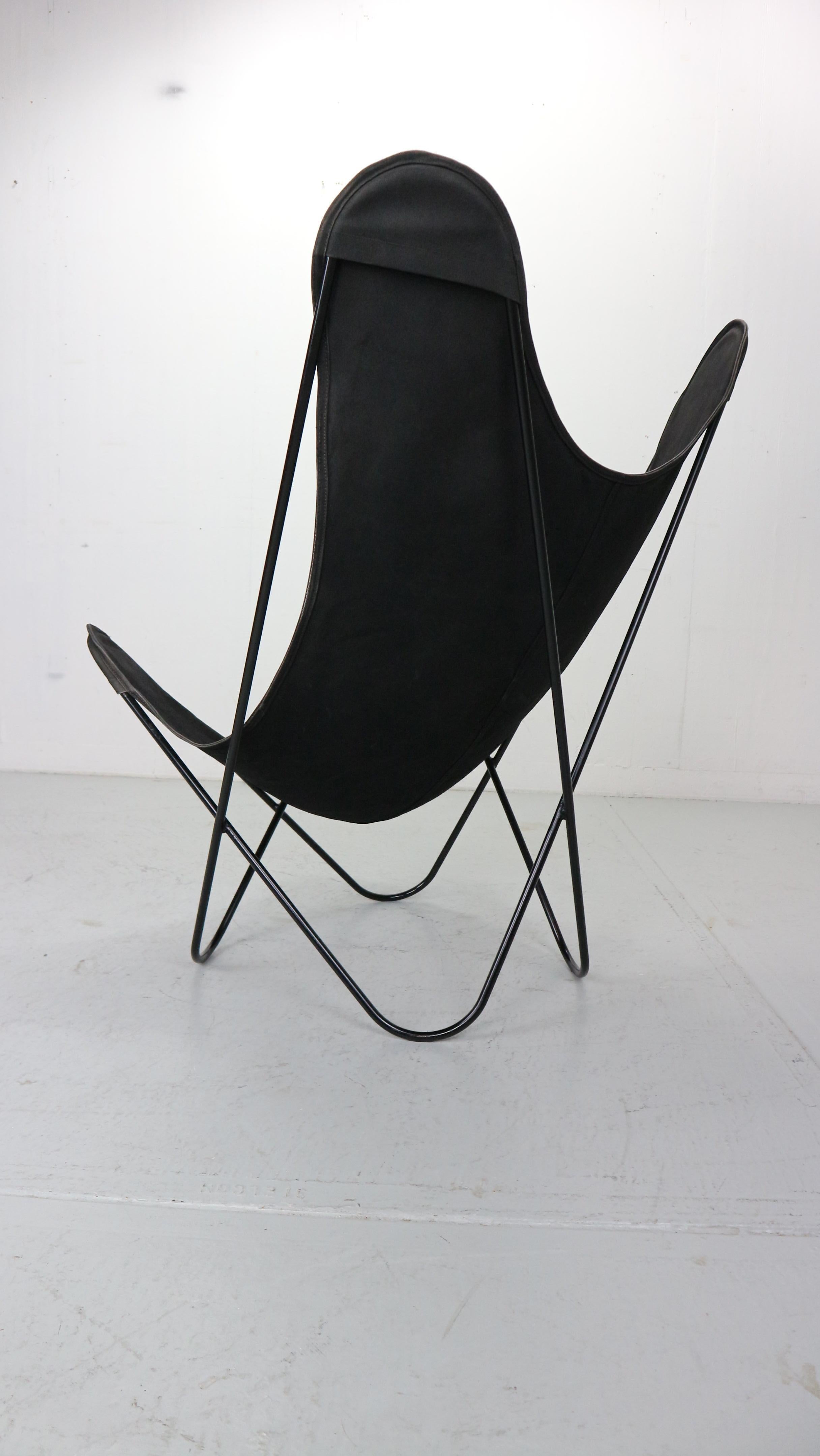 European BKF Butterfly Chair by Jorge Hardoy-Ferrari for Knoll, 1960s incl. Sheepskin For Sale