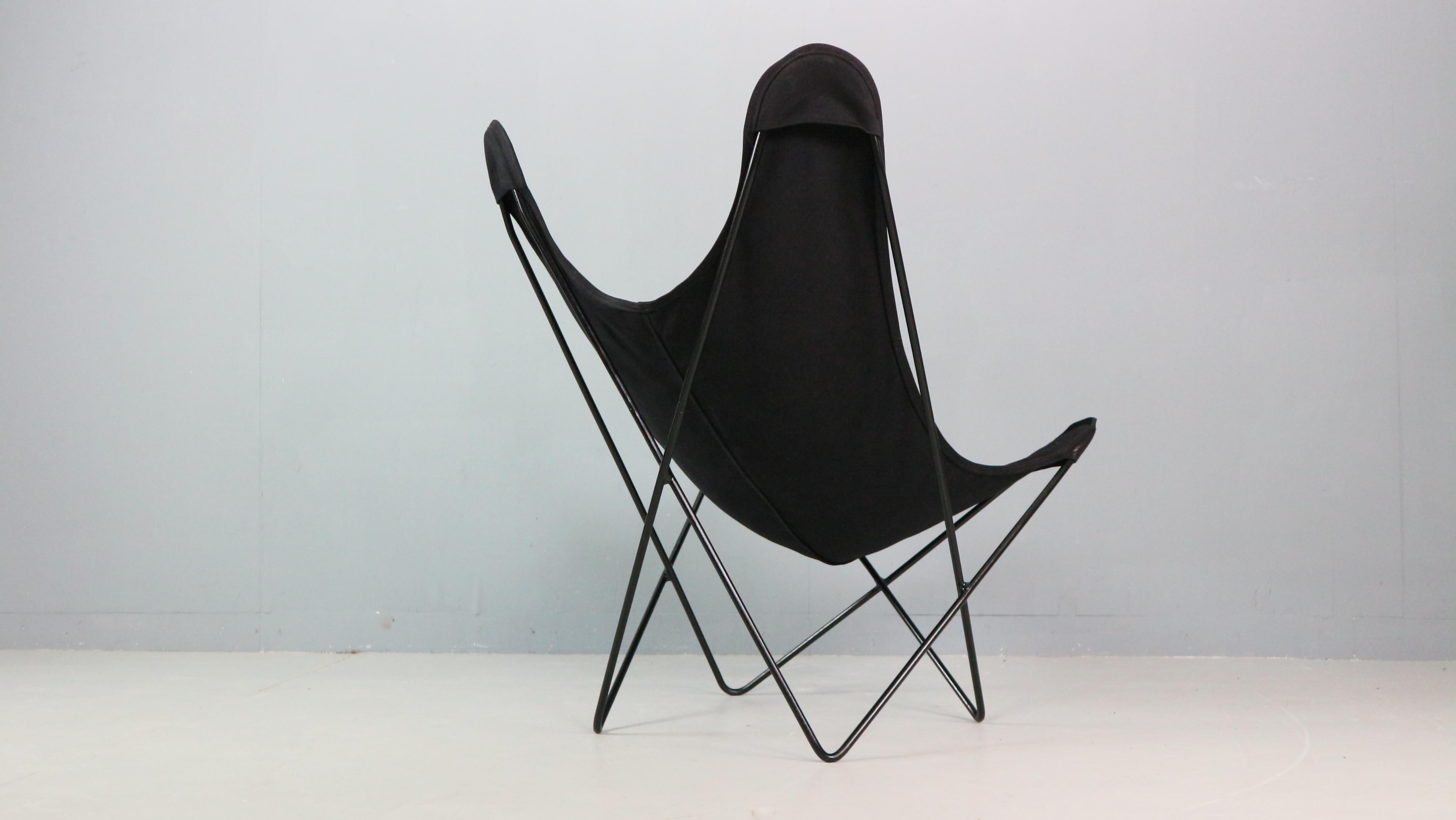 BKF Schmetterlingsstuhl von Jorge Hardoy-Ferrari für Knoll, 1960er Jahre einschließlich Schafsleder im Zustand „Gut“ im Angebot in The Hague, NL