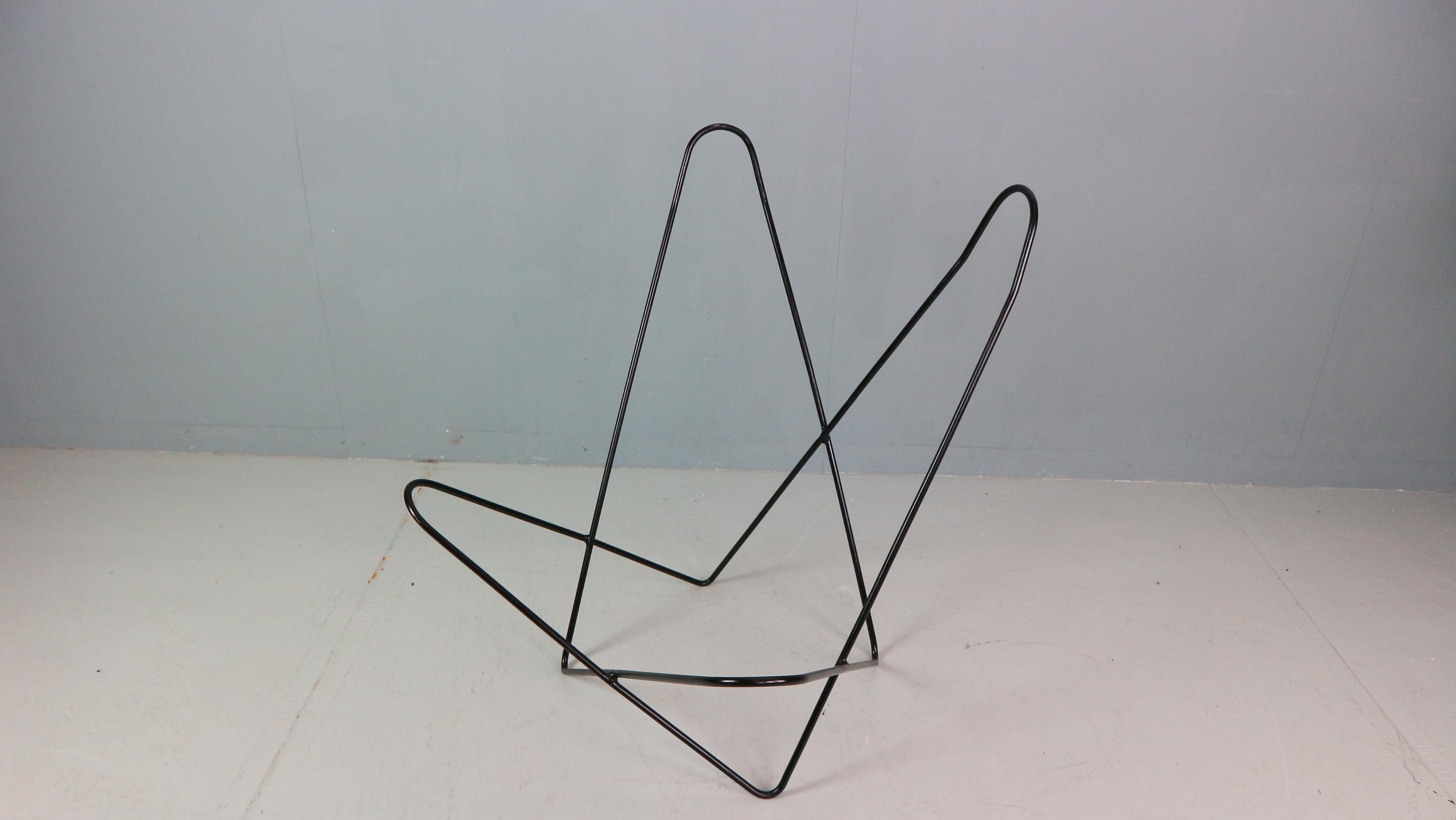BKF Schmetterlingsstuhl von Jorge Hardoy-Ferrari für Knoll, 1960er Jahre einschließlich Schafsleder (Metall) im Angebot
