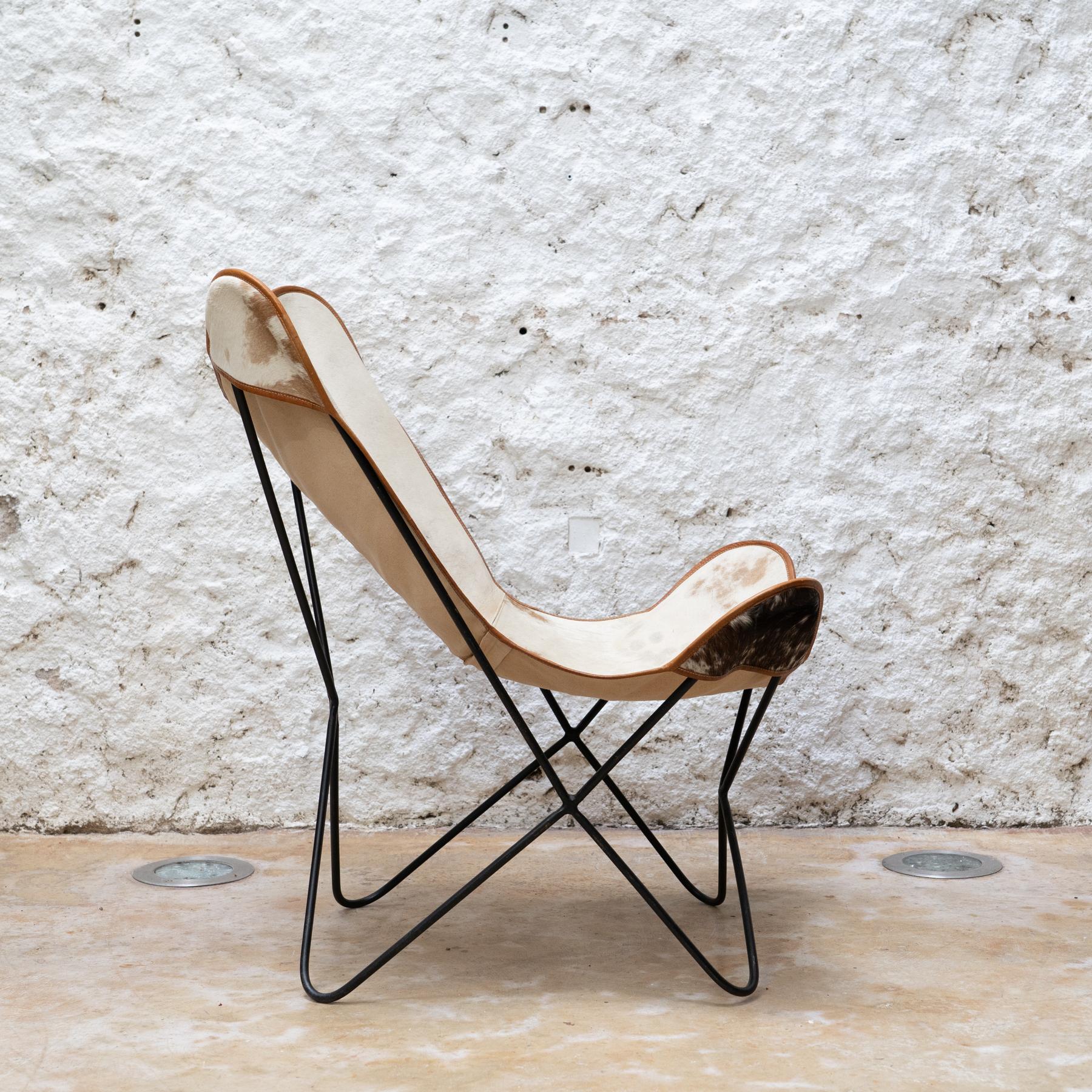 BKF Stuhl „Schmetterling“ aus Rindsleder, Spanien, um 2000 (Moderne der Mitte des Jahrhunderts) im Angebot