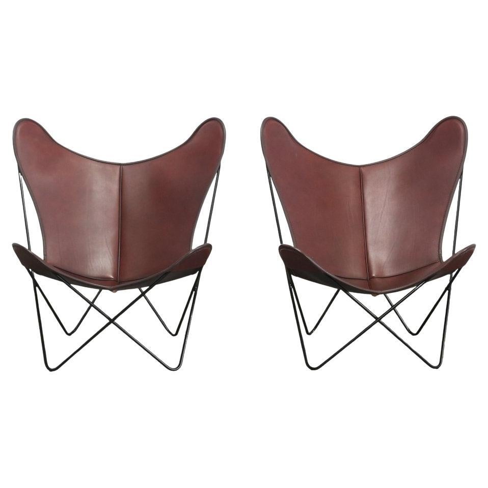 BKF Butterfly Chairs by Jorge Ferrari Hardoy, Set of Two For Sale