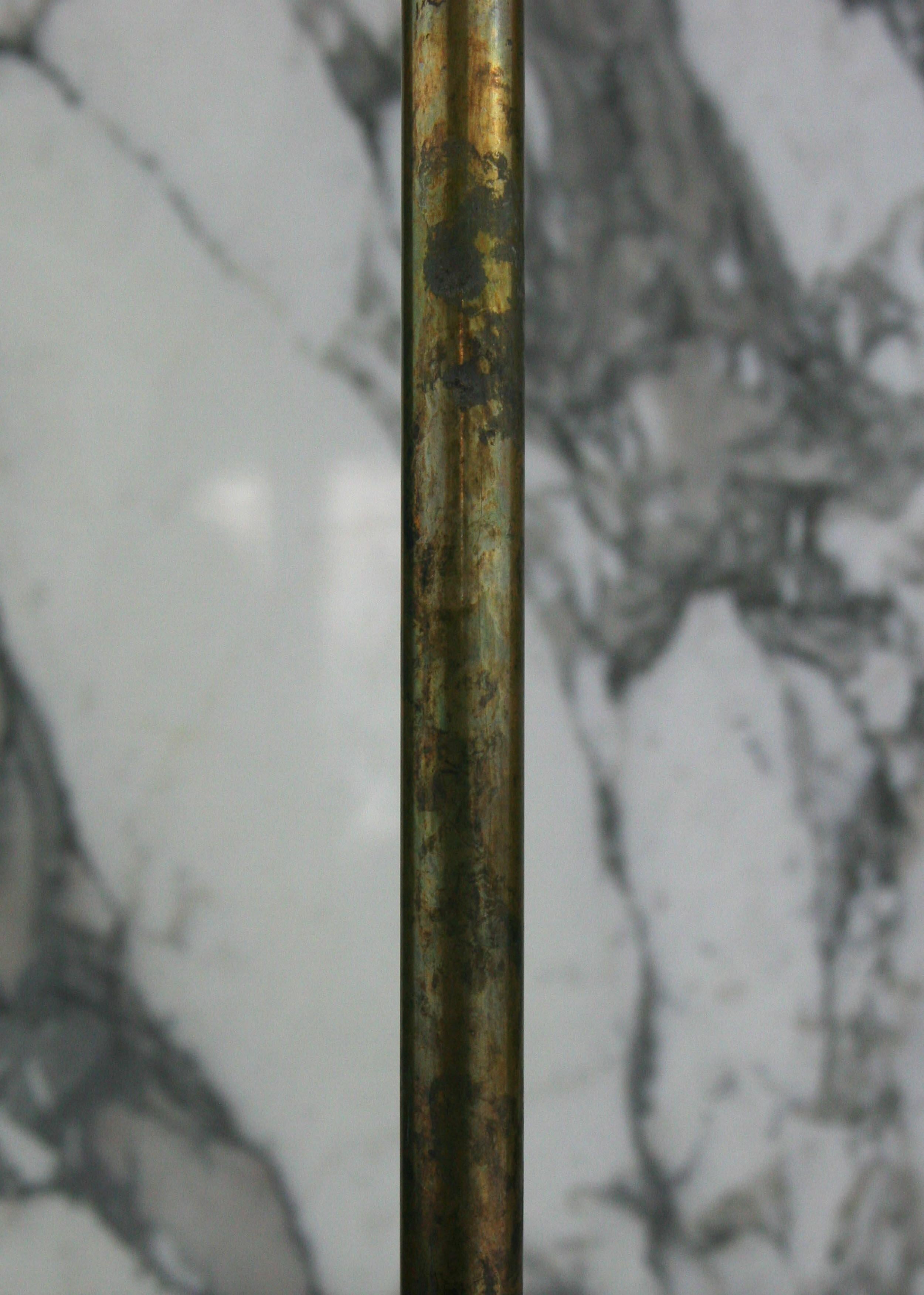 BL-01 Block Lamp of Charred Oak, Brass and Alabaster 1