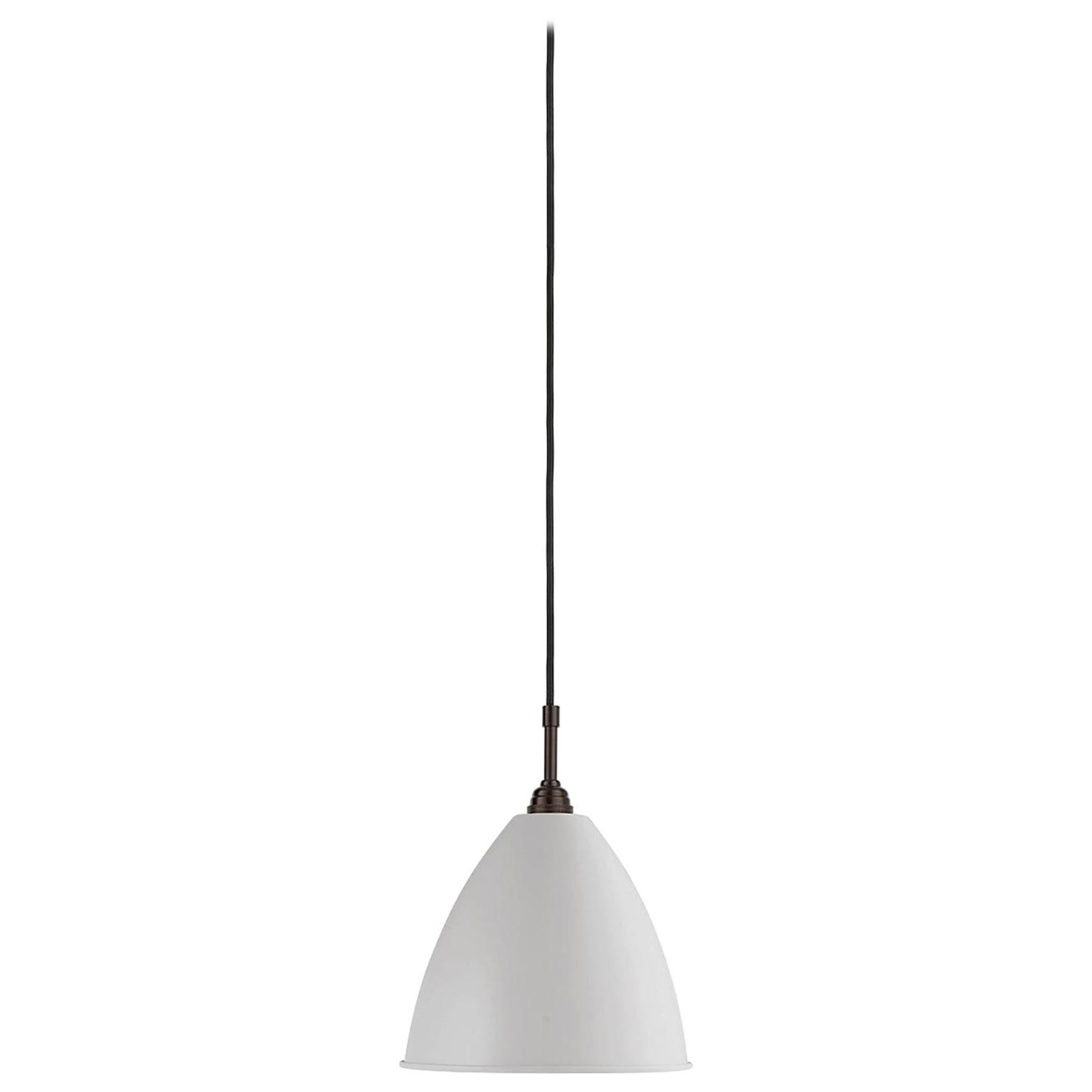 Colgante BL 9, base de latón negro, blanco