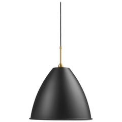 Colgante BL 9, base de latón, grande, negro