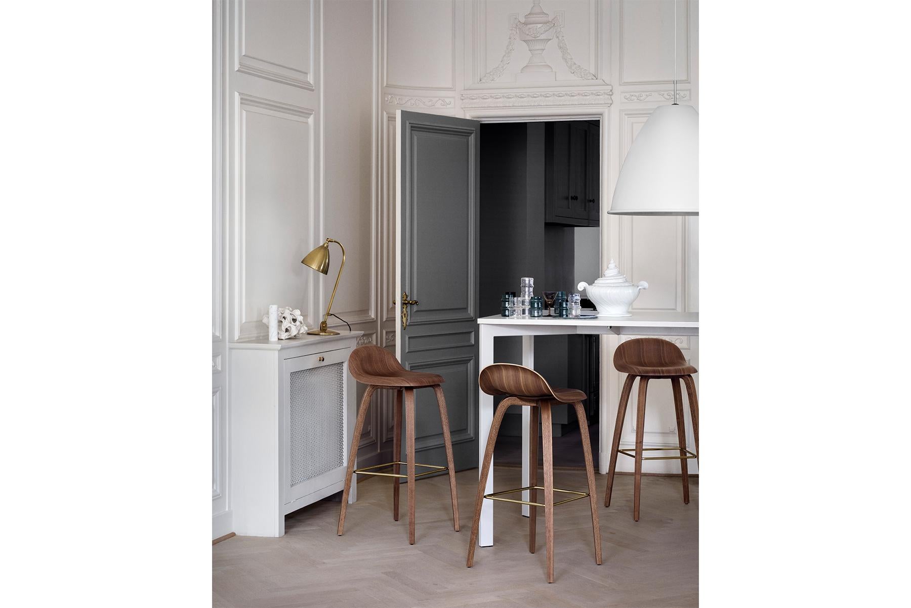 Ciondolo BL 9, base in ottone, grande, bianco in vendita 2