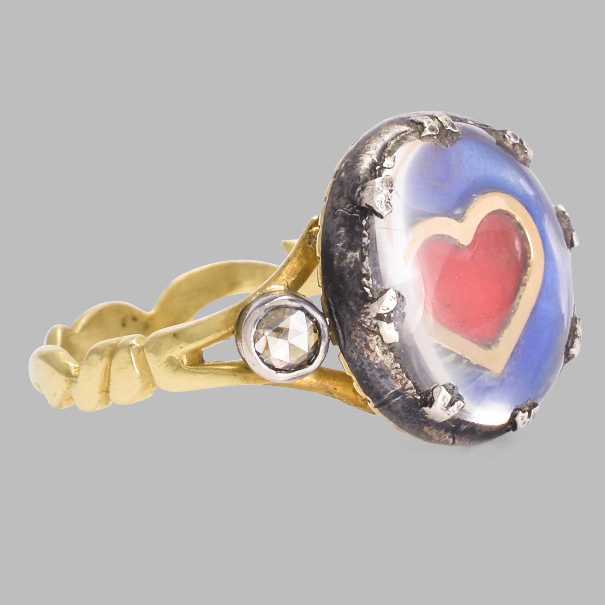 BL Bespoke Collection

Enduring Love. The blood-red heart floats on a sea of blue... suspended, timeless, within a crystal dome.

This ring epitomises the idea of enduring love. The diamonds represent endurance, as they are the hardest known