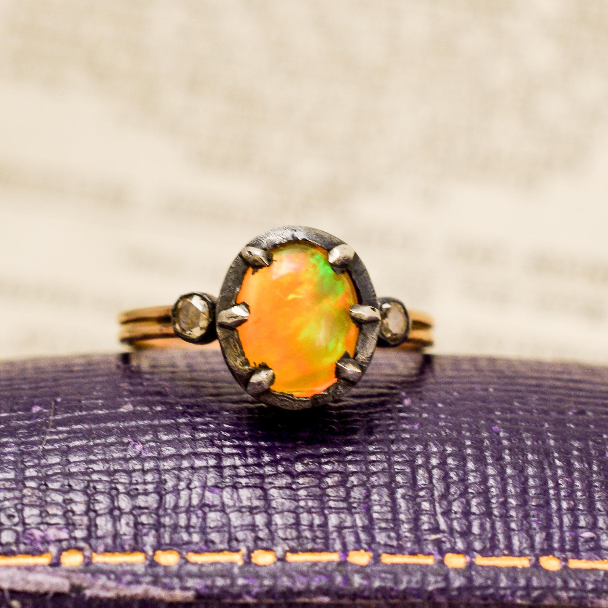 Women's BL Bespoke Jelly Opal Power Ring For Sale