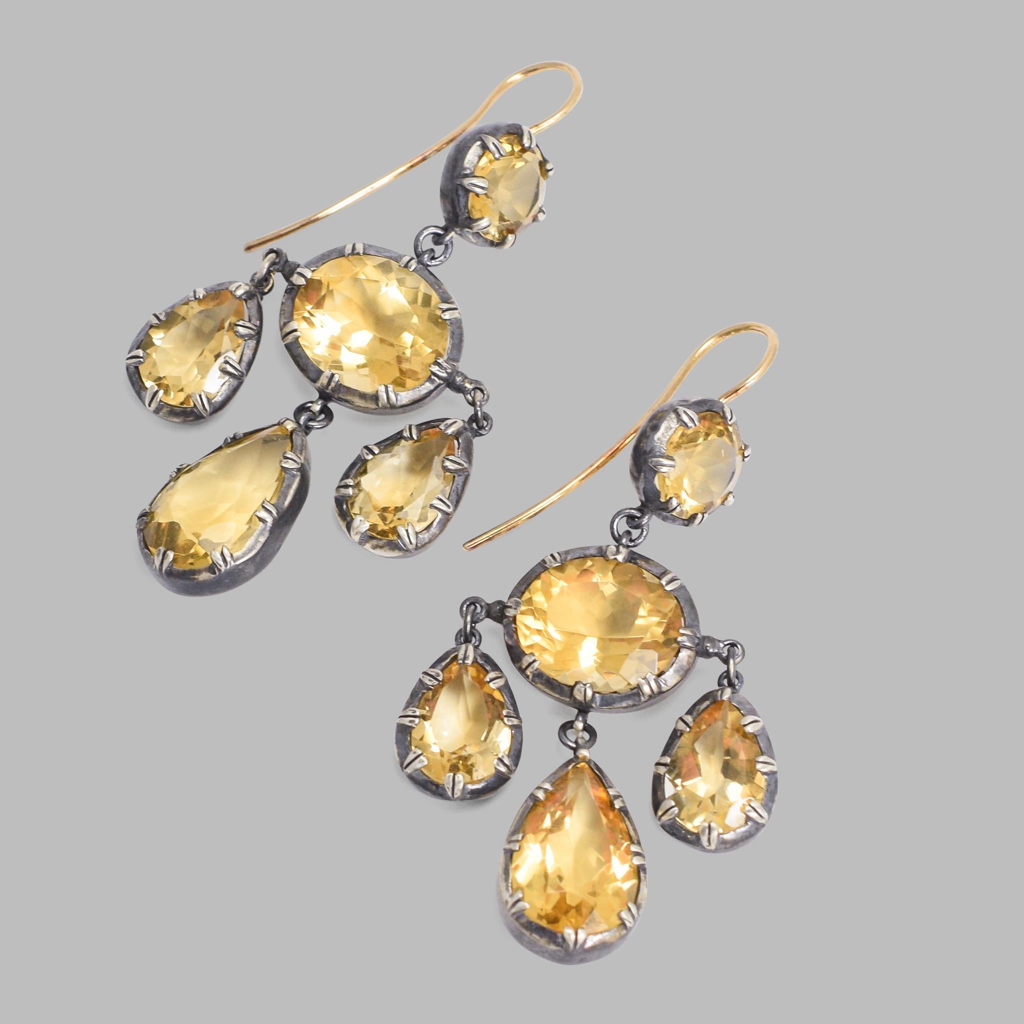 BL Bespoke Collection

Prized for millennia, Citrine seems to channel the sun's energy. It's known as the 'money stone' for its ability to bring abundance and success in all areas. 

A wonderful pair of pendeloque earrings crafted in the 18th