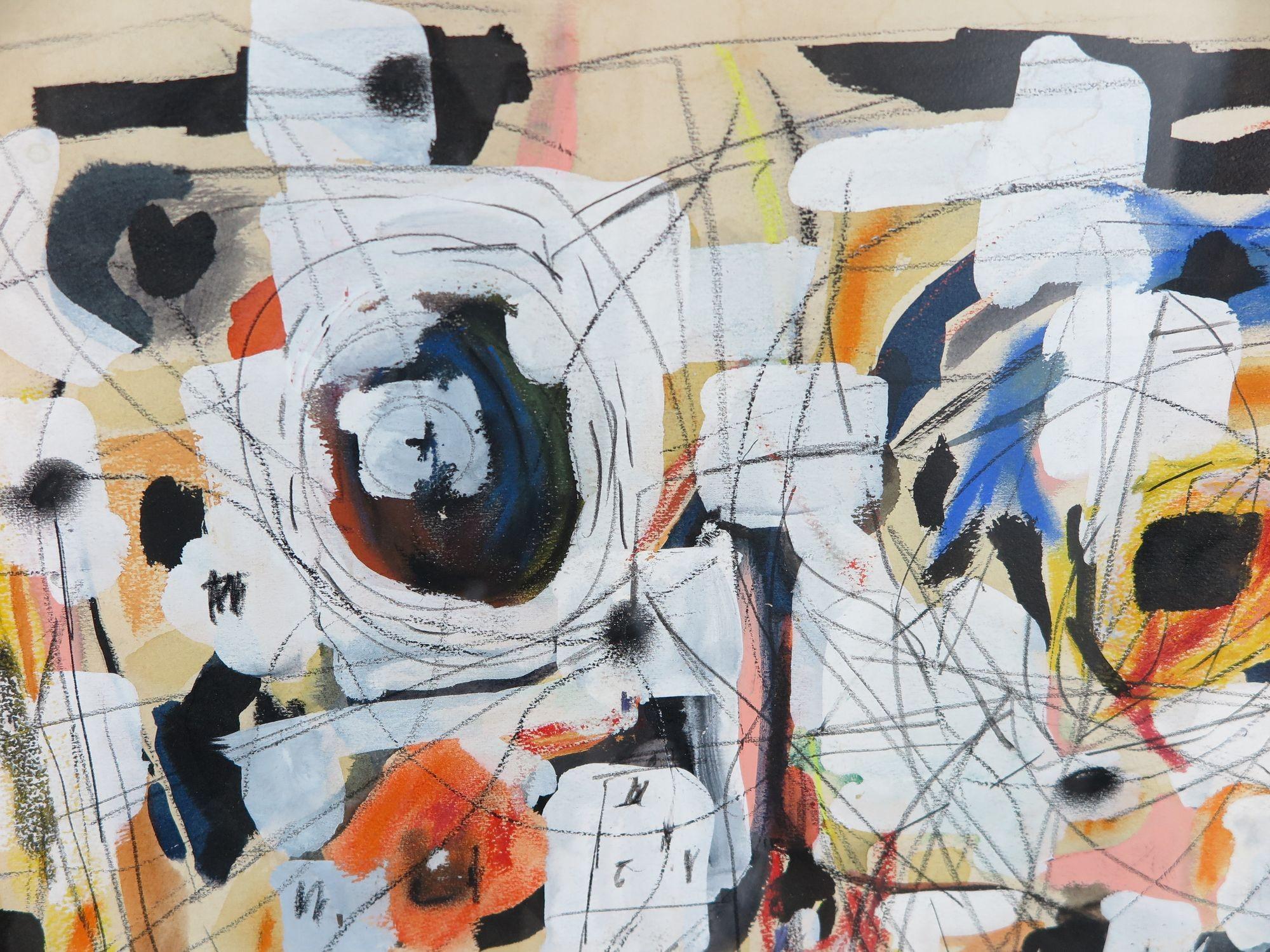 Art Deco B.L. Goodwin, Abstraction in Color, c. 1945 For Sale