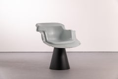 BL02 Armchair – Unique Contemporary Collectible in White Recycled Plastic