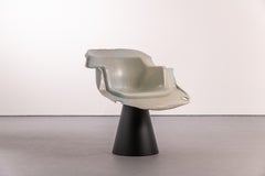 BL03 Armchair – Unique Contemporary Collectible in White Recycled Plastic