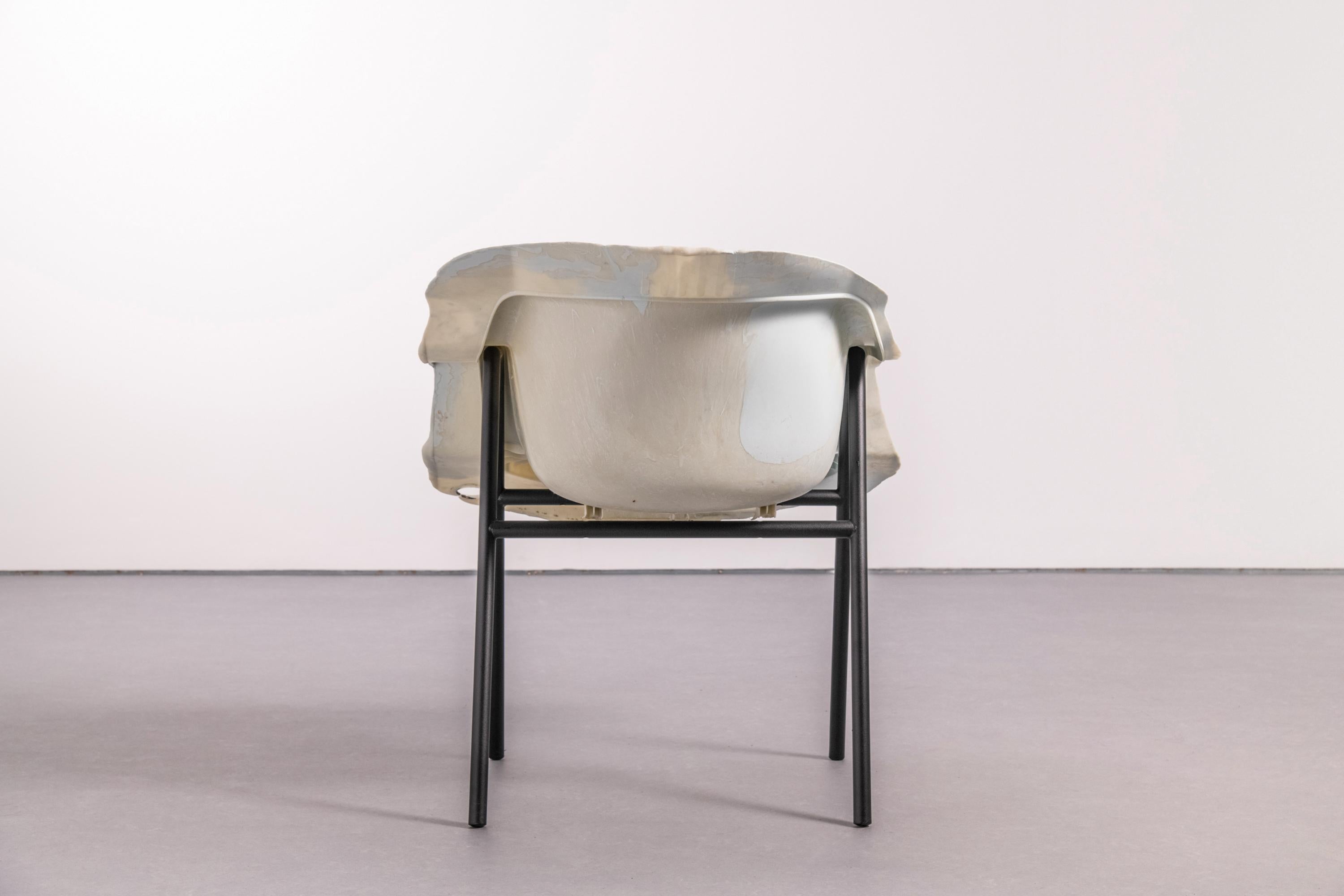 Calco Poltrona BL03 - Unico pezzo da collezione contemporaneo in plastica riciclata bianca in vendita