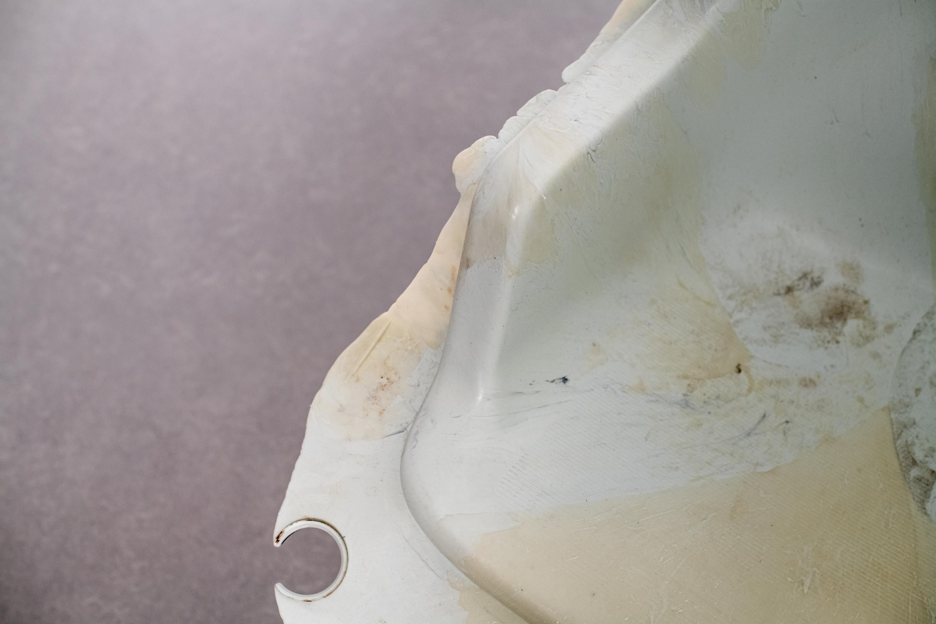 Acciaio Poltrona BL03 - Unico pezzo da collezione contemporaneo in plastica riciclata bianca in vendita