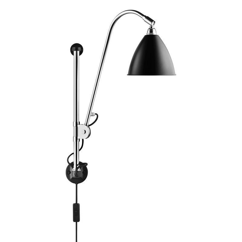 Danish BL5 Wall Lamp, Chrome, Black For Sale